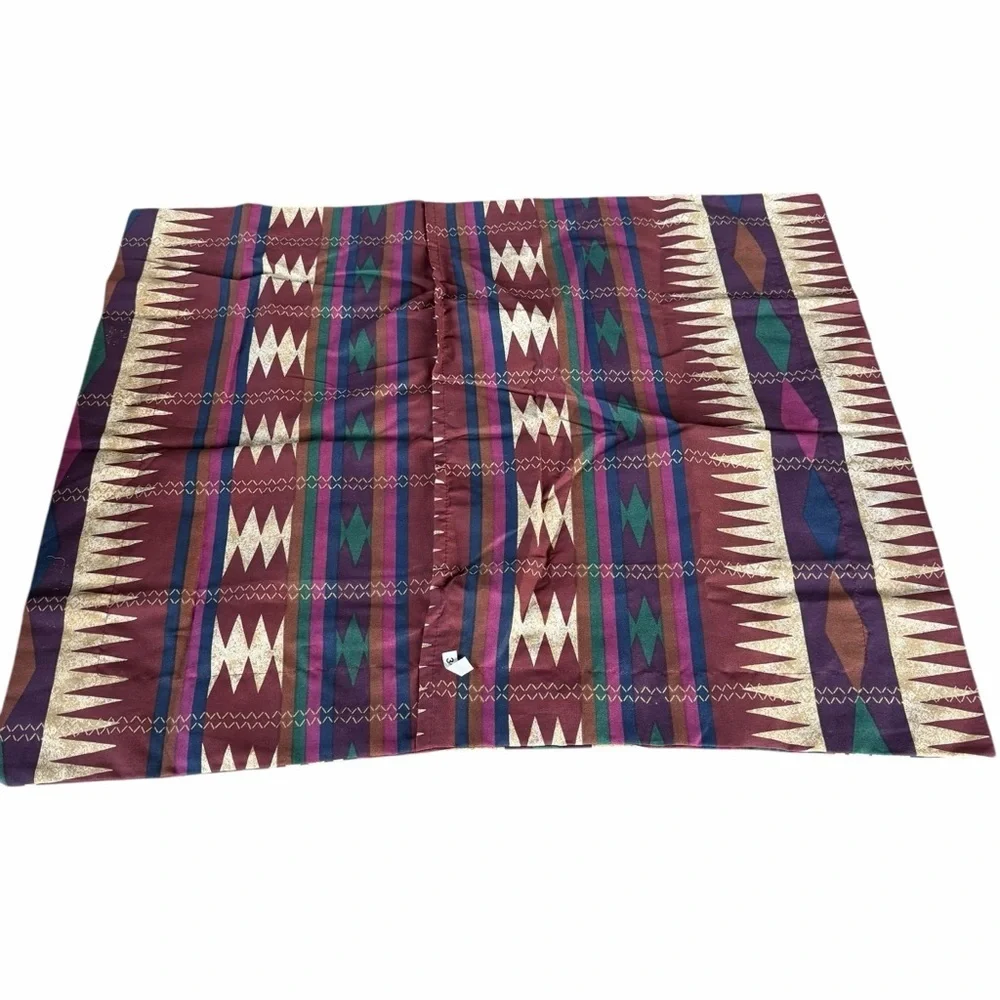 VTG Dan River Southwestern Aztec Reversible 3-Piece Comforter Set Full Size USA
